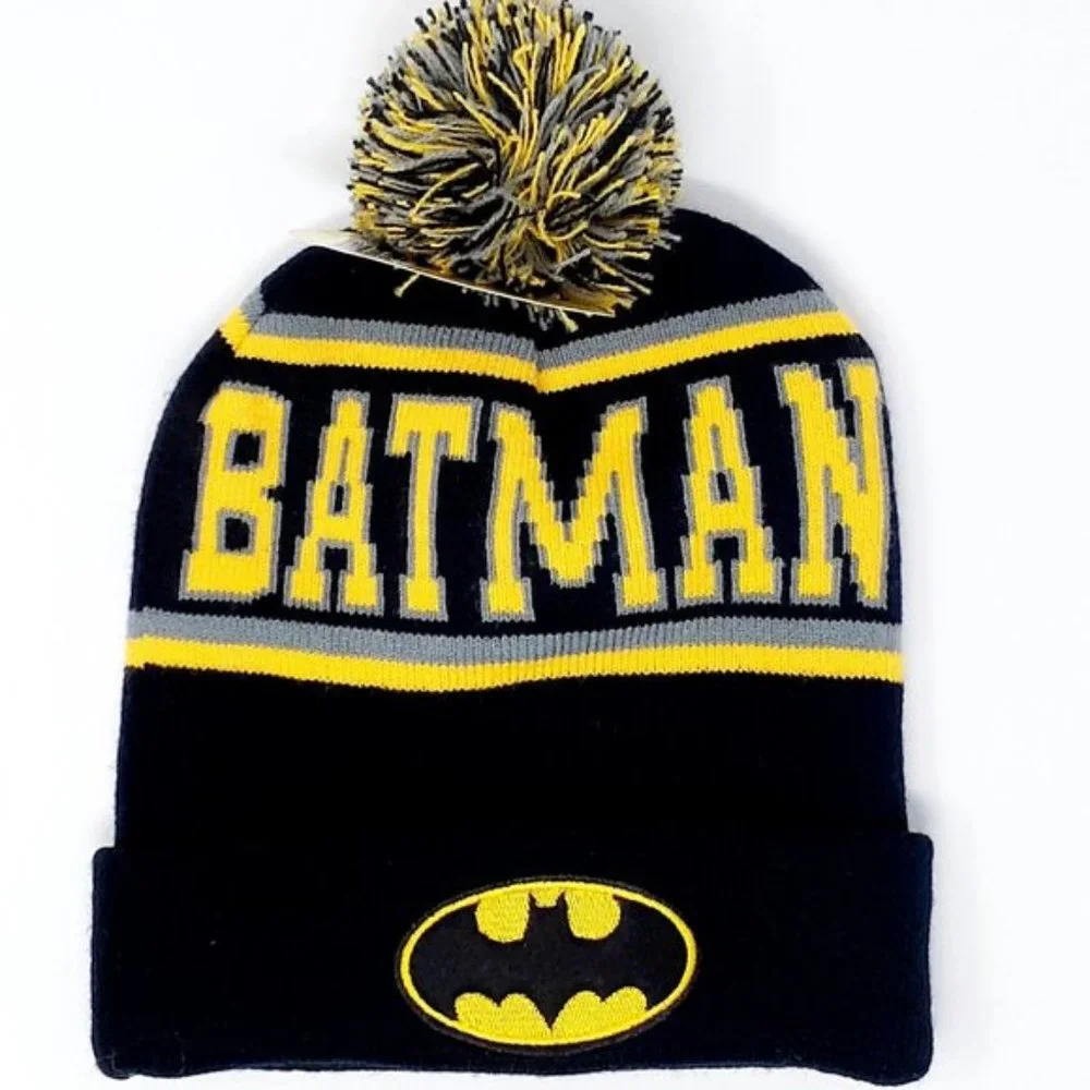 Black & Yellow Batman Beanie